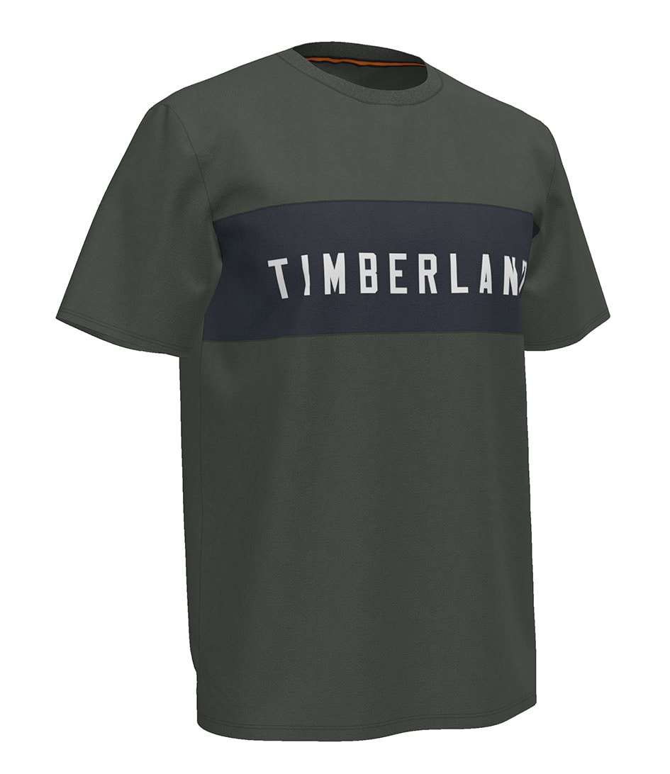 טי שירט שרוול קצר Timberland לגברים דגם SS Block Brande