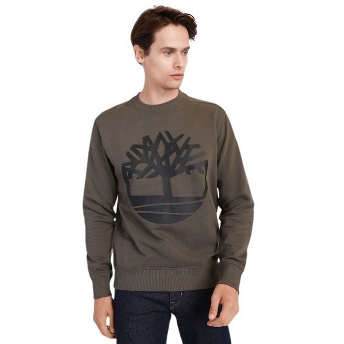 סווטשירט Timberland לגברים  דגם Logo Tree Crookneck