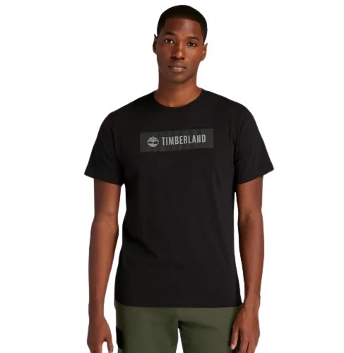 טי שירט Timberland לגברים דגם Linear Branded