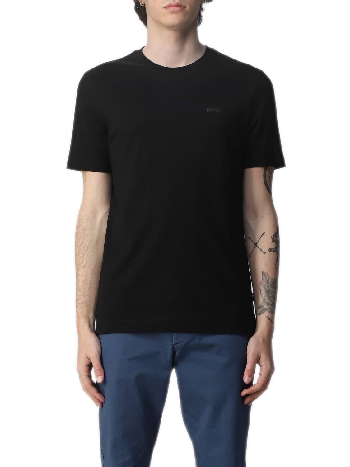 טי שירט HUGO BOSS לגבר דגם Regular FIT Jersey Logo
