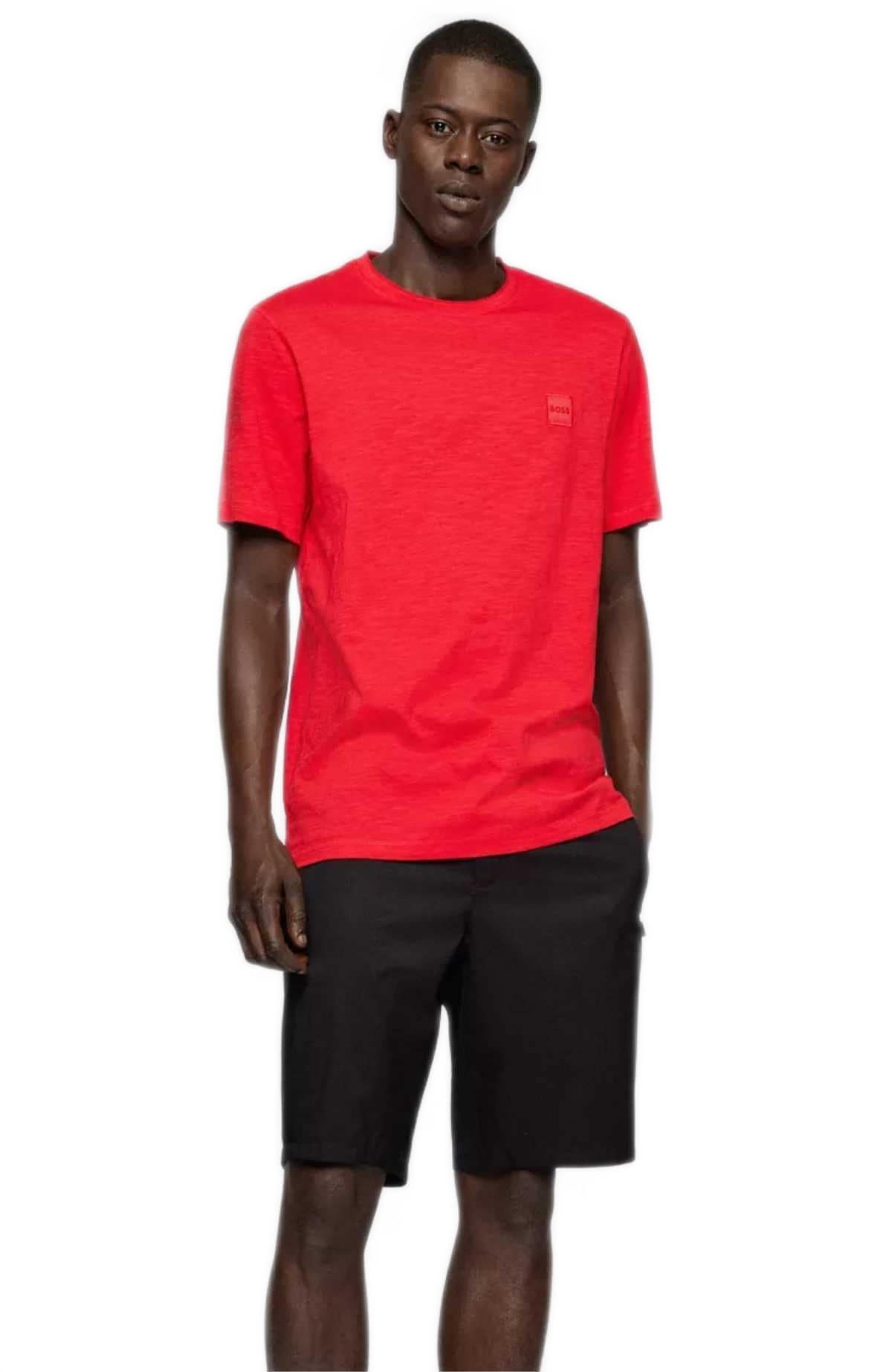 טי שירט HUGO BOSS לגבר דגם Jersey  Patch Logo