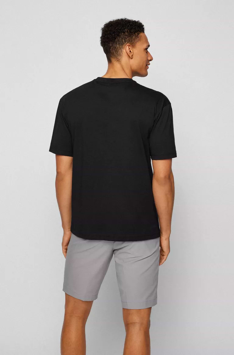 טי שירט HUGO BOSS לגברים דגם COTTON-JERSEY LOGO