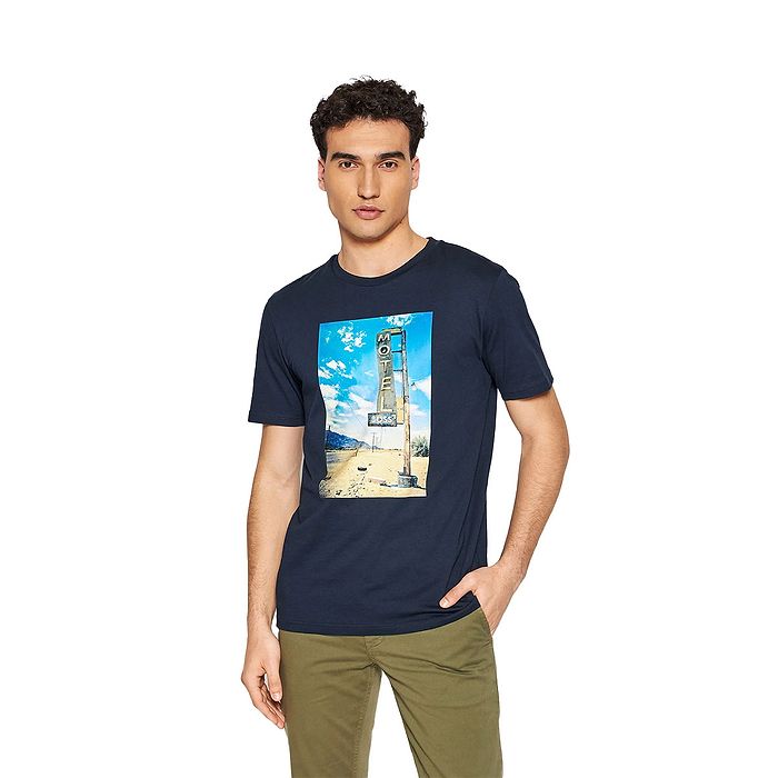 טי שירט Hugo Boss לגברים דגם Coltton Jersey Regular-Fit