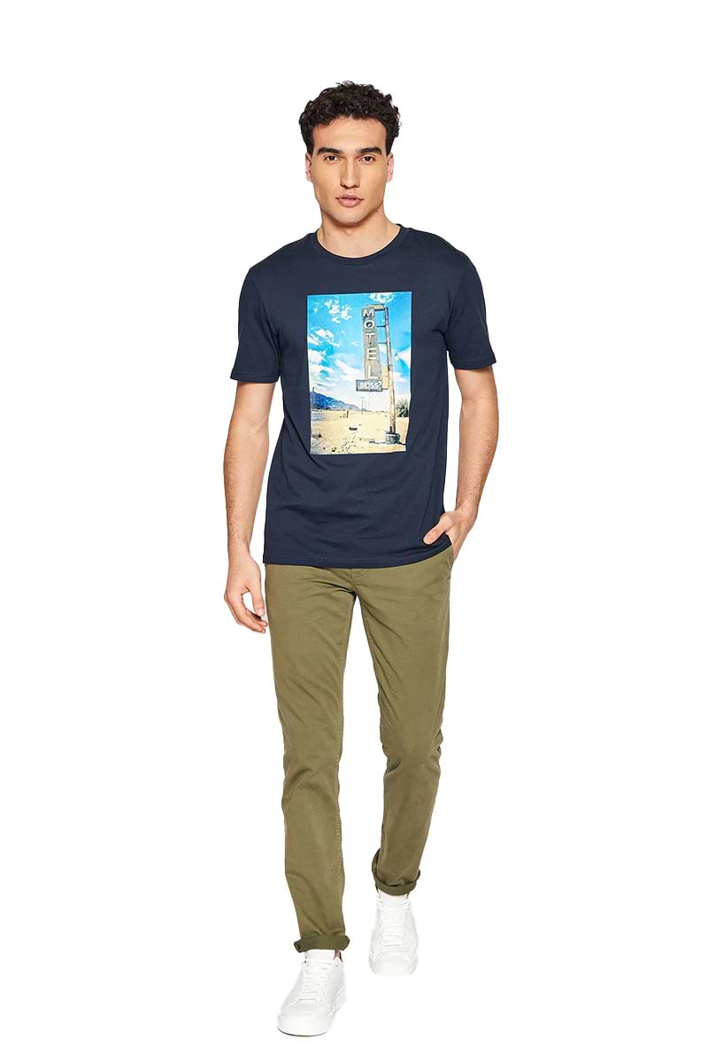 טי שירט Hugo Boss לגברים דגם Coltton Jersey Regular-Fit