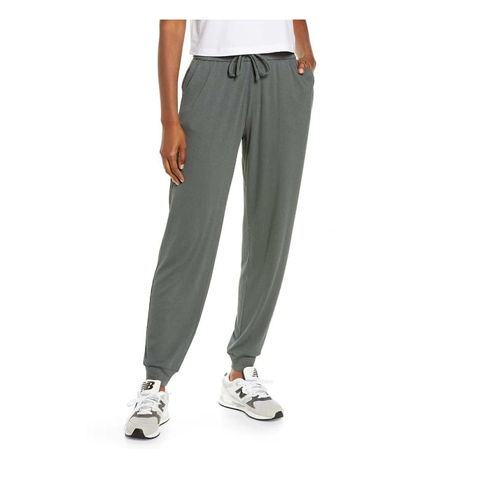 מכנסי Alo Yoga  לנשים דגם High-Waist Ribbed Whisper