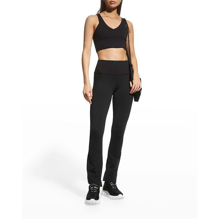 מכנסי  Alo Yoga  לנשים דגם Micro Waffle High-Waist Pleasant Wide Leg