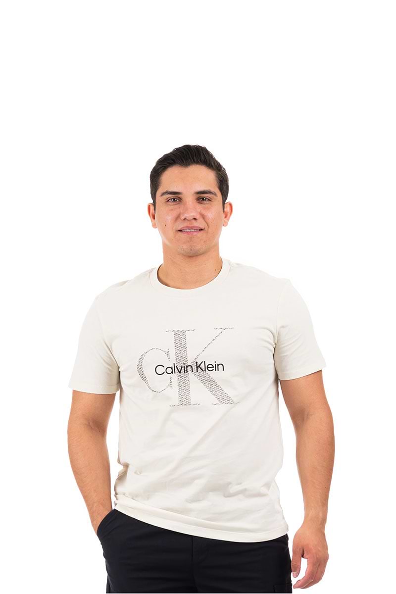 טי שירט Calvin Klein לגברים S/S Monogram W/AOP Logo