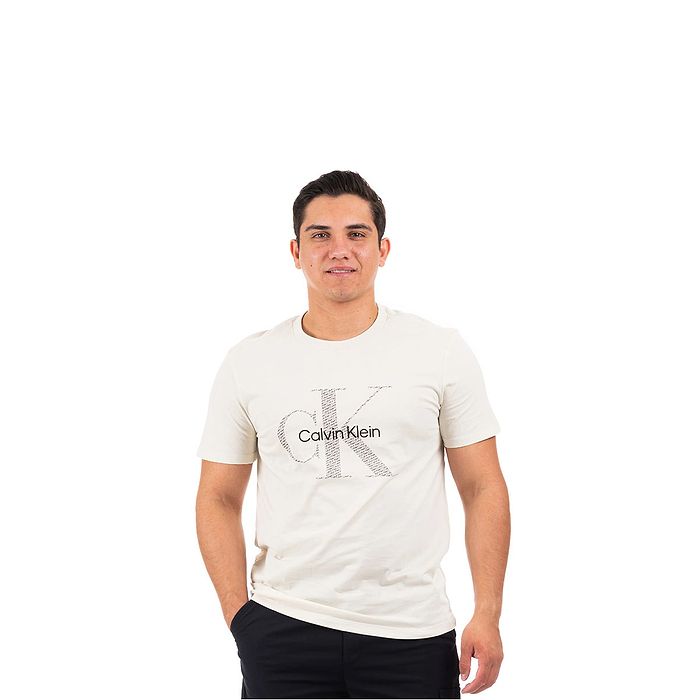 טי שירט Calvin Klein לגברים S/S Monogram W/AOP Logo