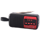 רדיו FM דיגיטלי Miracase 500MFMR - צבע שחור ואדום שנה אחריות ע"י היבואן הרשמי