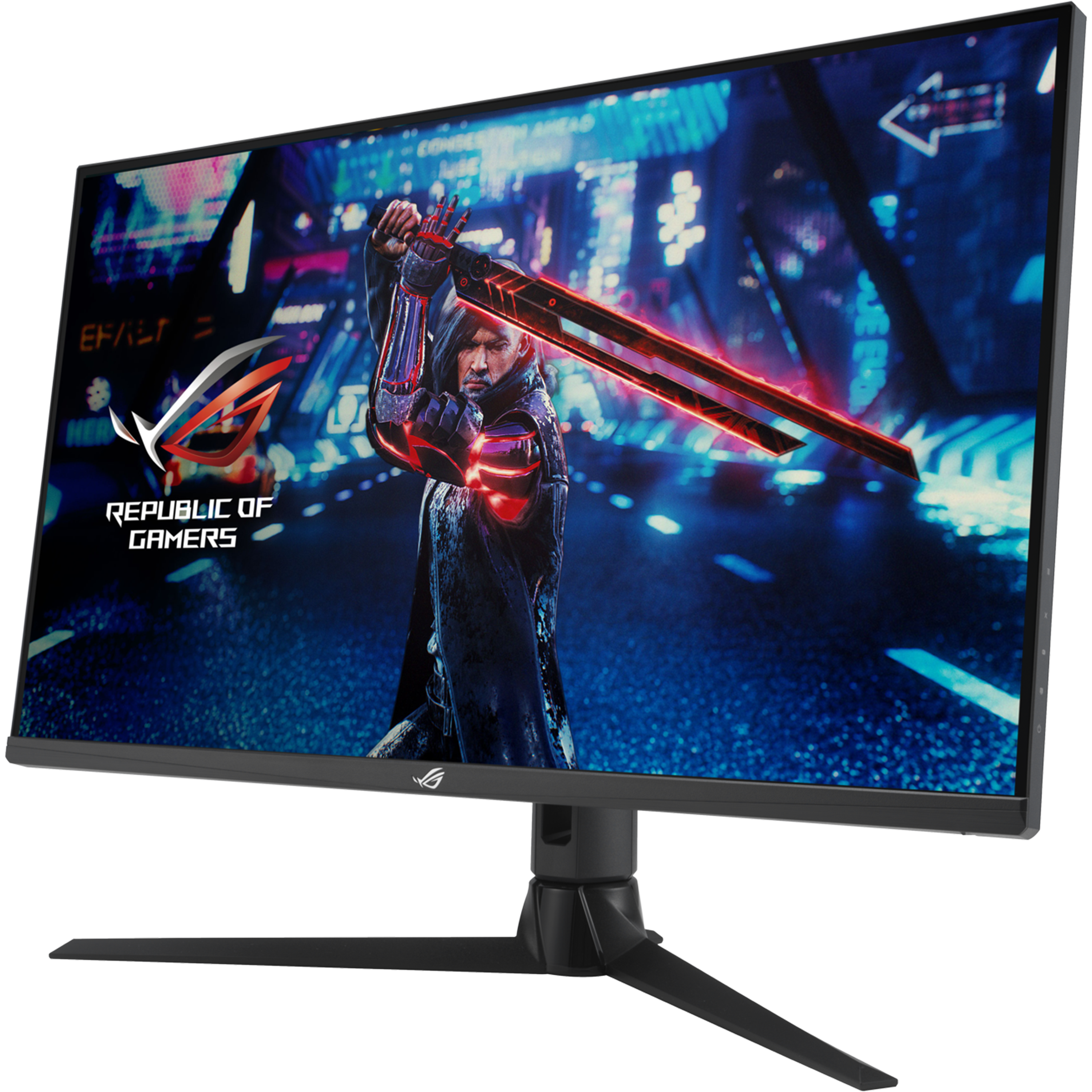 מסך מחשב גיימינג 32'' Asus ROG Strix XG32UQ G-Sync Fast IPS 4K UHD 1ms 160Hz - צבע שחור שלוש שנות אחריות ע