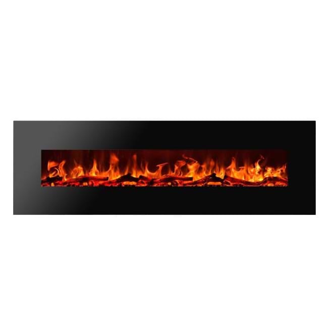 קמין חשמלי ALBION 72 צבע שחור (37074) AFLAMO