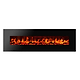 קמין חשמלי ALBION 72 צבע שחור (37074) AFLAMO
