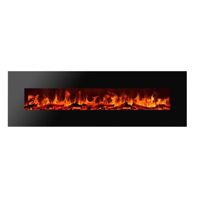 קמין חשמלי ALBION 60 צבע שחור (37073) AFLAMO