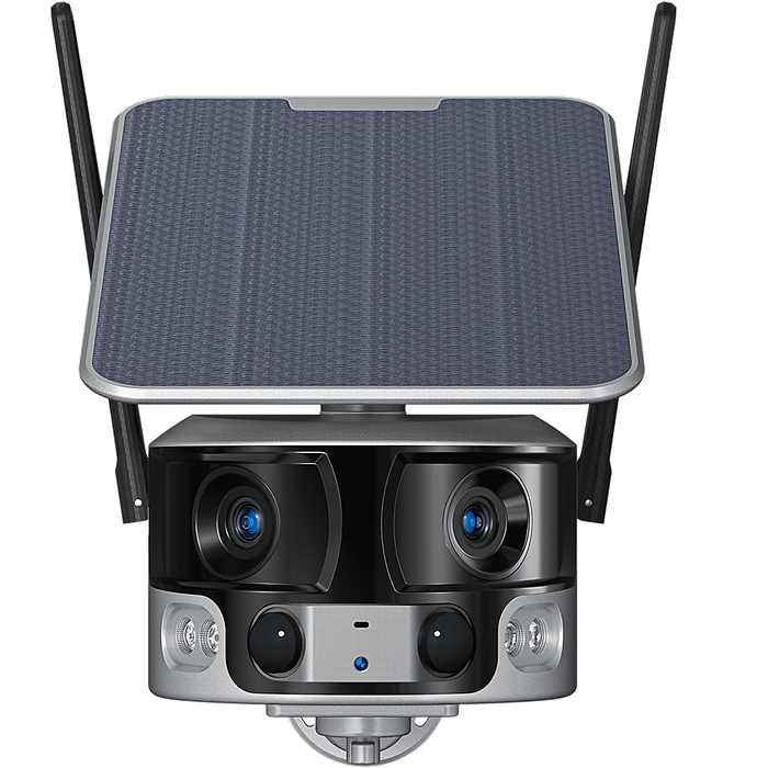מצלמת אבטחה סולארית  Zeero Energy Alien SC-200 Wifi IR 4K 7W 18Ah -צבע כסוף שנה אחריות עי היבואן הרשמי