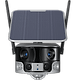 מצלמת אבטחה סולארית Zeero Energy Alien SC-200 Wifi IR 4K 7W 18Ah -צבע כסוף שנה אחריות ע