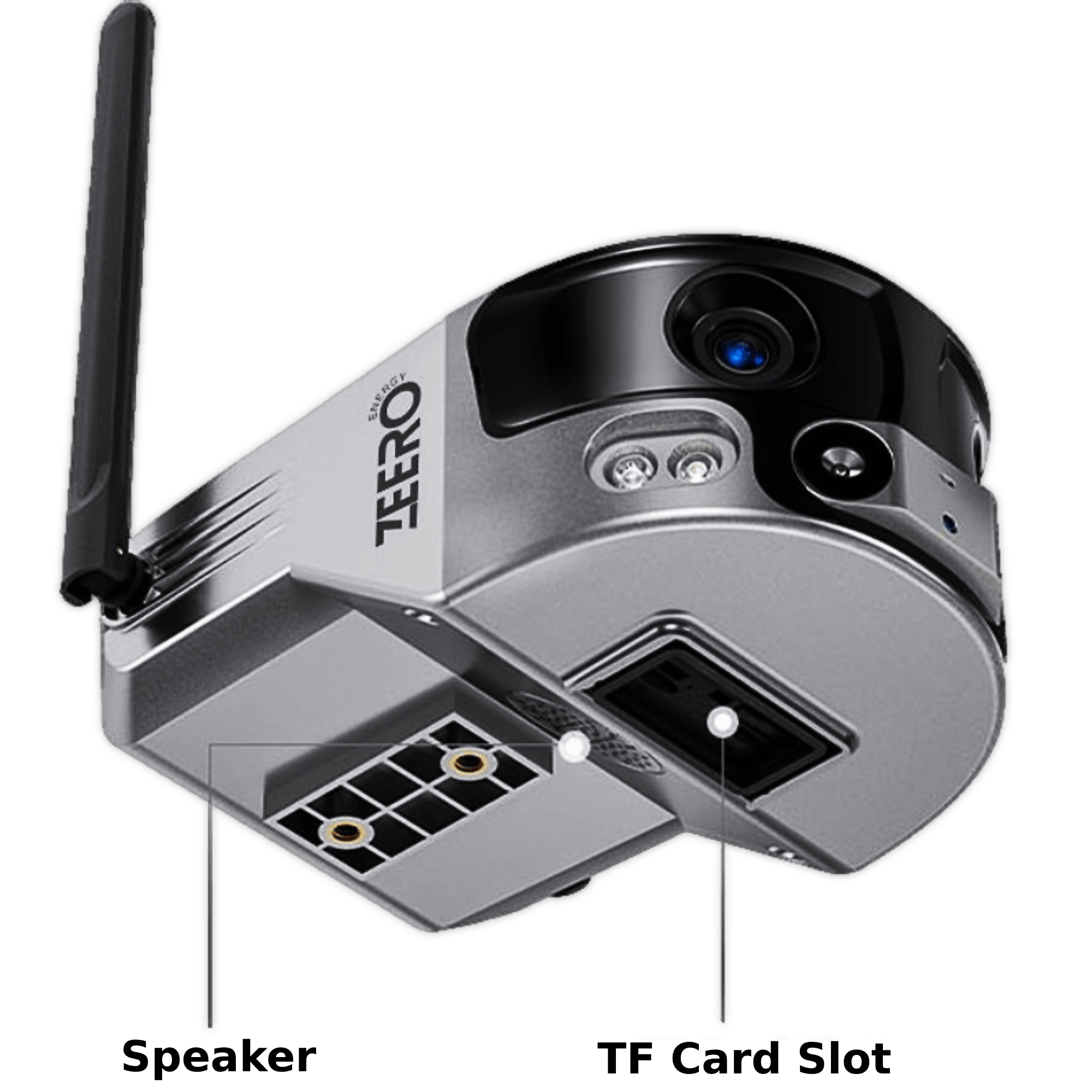 מצלמת אבטחה סולארית  Zeero Energy Alien SC-200 Wifi IR 4K 7W 18Ah -צבע כסוף שנה אחריות ע