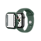 רצועות שעון ומגן מסך Skech ל Apple Watch 7 44mm - צבע ירוק שנה אחריות ע