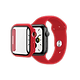 רצועות שעון ומגן מסך Skech ל Apple Watch 7 41mm - צבע אדום שנה אחריות ע