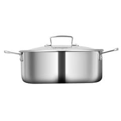 סיר לרטבים איכותי בגודל 24 ס"מ ובנפח 6.3 ליטר Amercook Aristo - צבע נירוסטה