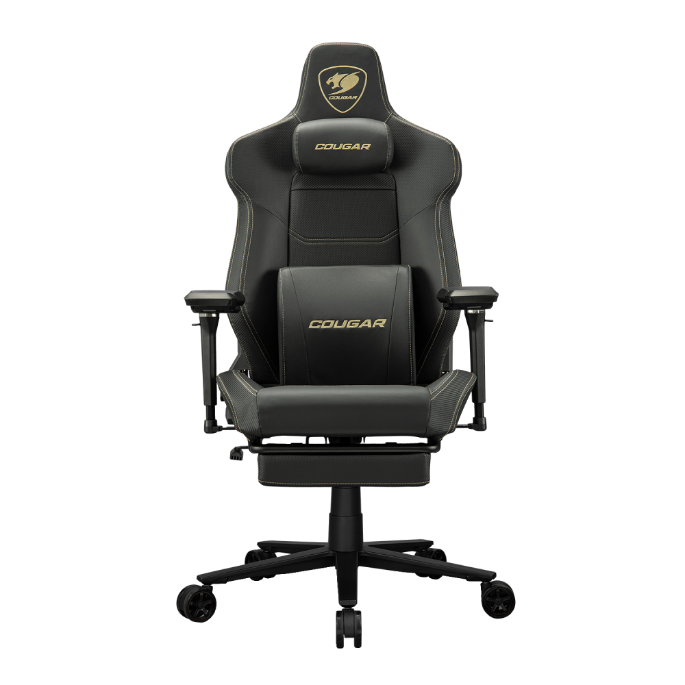 כיסא גיימינג Cougar Armor Evo-M Gold - צבע שחור וזהב שנה אחריות ע