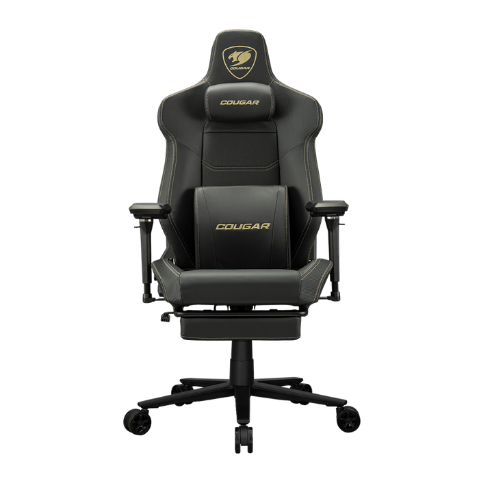 כיסא גיימינג Cougar Armor Evo-M Gold - צבע שחור וזהב שנה אחריות עי היבואן הרשמי