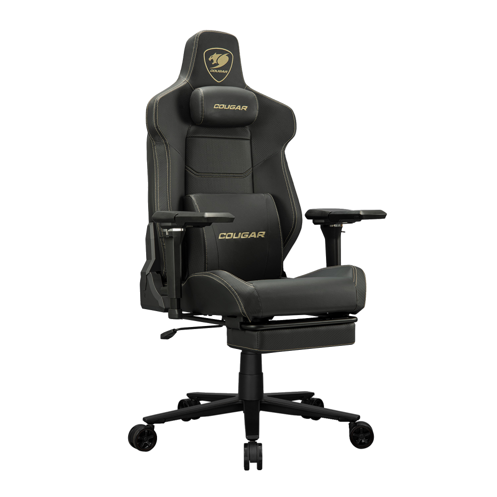 כיסא גיימינג Cougar Armor Evo-M Gold - צבע שחור וזהב שנה אחריות ע