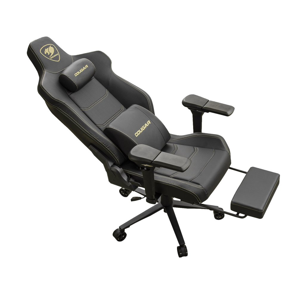 כיסא גיימינג Cougar Armor Evo-M Gold - צבע שחור וזהב שנה אחריות ע