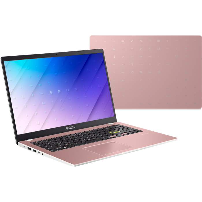 מחשב נייד Asus Vivobook Go 15 E510KA-EJ489WS - Celeron N4500 128GB 4GB RAM Windows 11s + Office 365 - צבע ורוד זהב שנה אחריות עי היבואן הרשמי