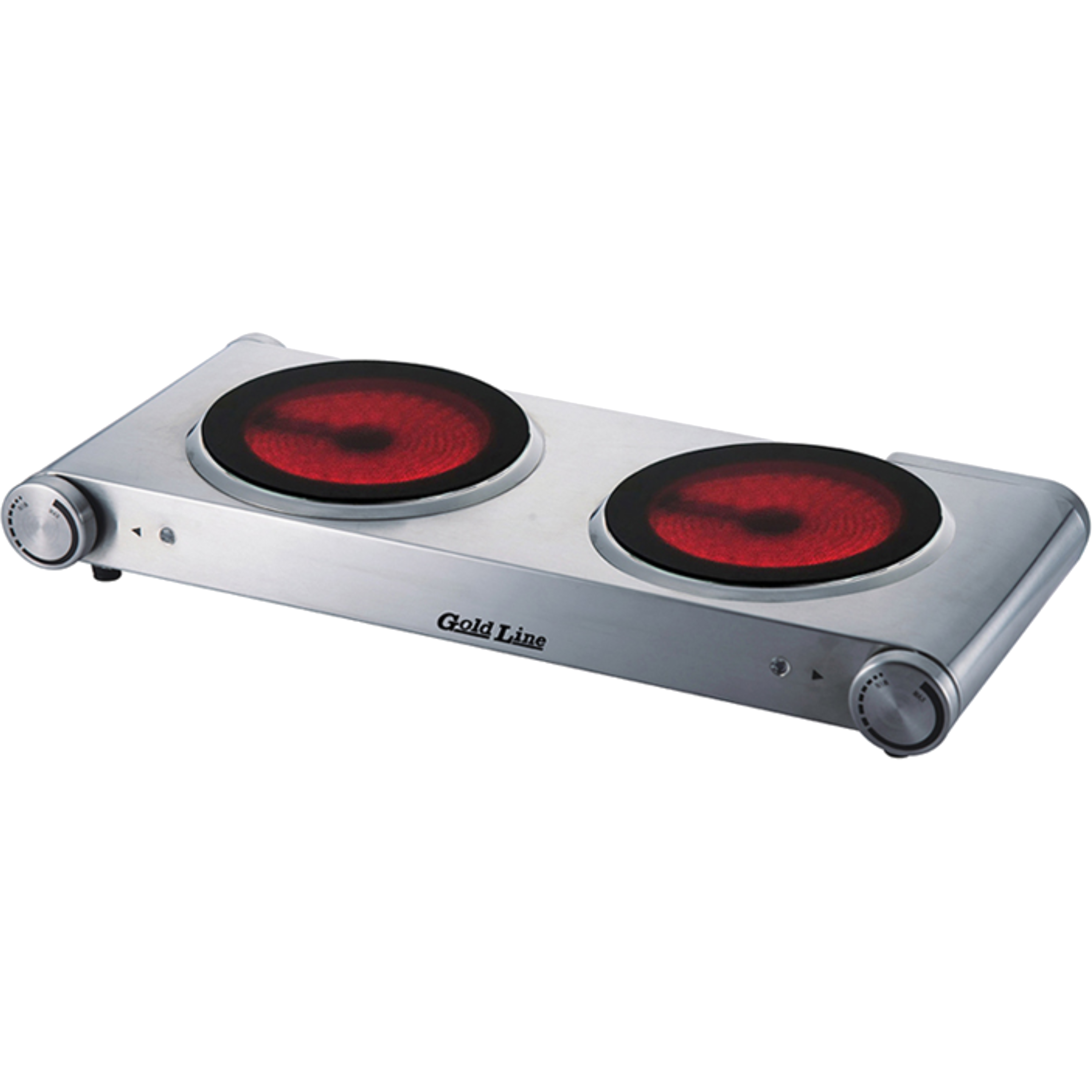 כירה חשמלית זוגית קרמית נירוסטה דגם GOLDLINE ALT-834