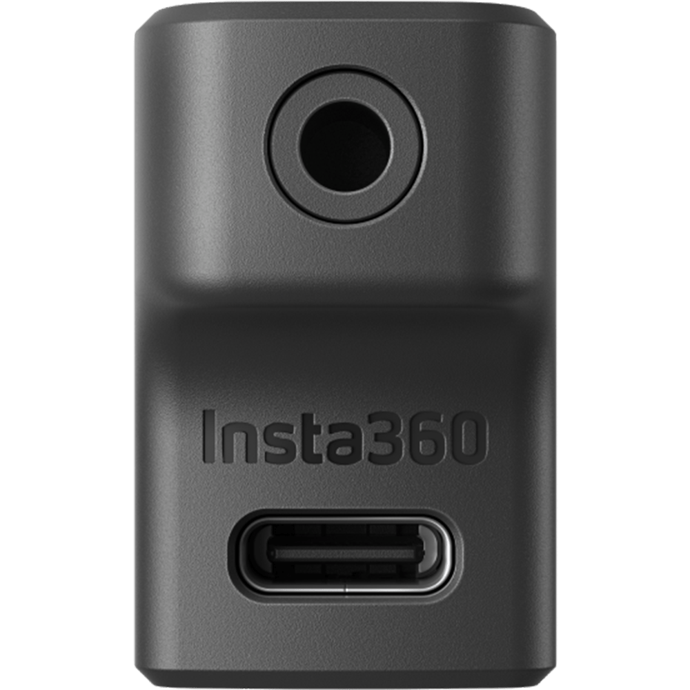 מתאם מיקרופון למצלמות Insta360 Ace/Ace Pro/Ace Pro 2 - צבע שחור