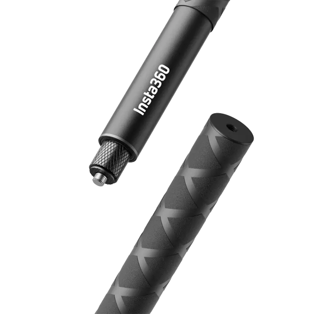 מוט סלפי בלתי נראה Insta360 114cm Invisible Selfie Stick - צבע שחור שנה אחריות ע