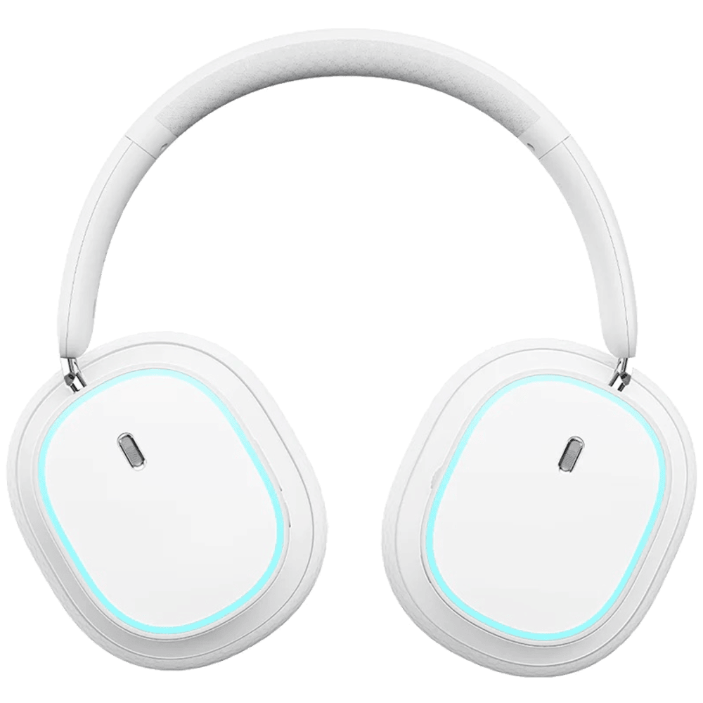 אוזניות גיימינג אלחוטיות/חוטיות Baseus AeQur GH02 - צבע Moon White שנה אחריות ע