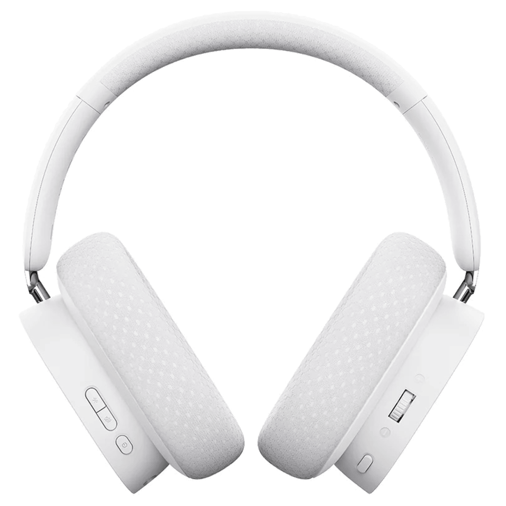 אוזניות גיימינג אלחוטיות/חוטיות Baseus AeQur GH02 - צבע Moon White שנה אחריות ע