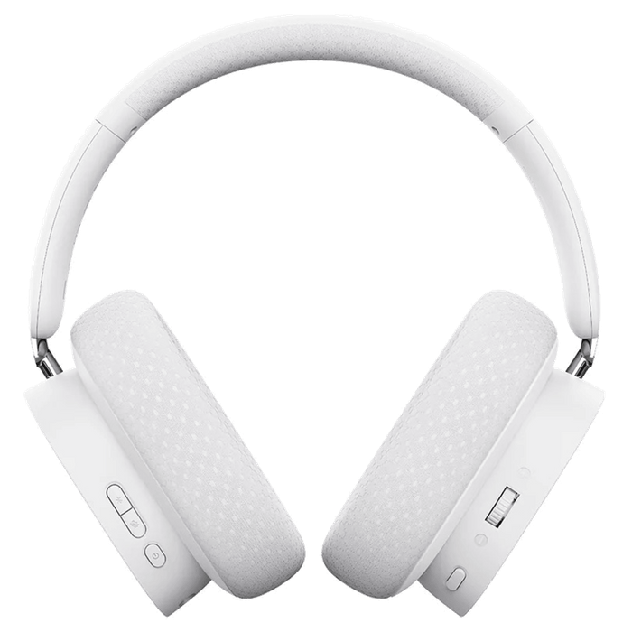 אוזניות גיימינג Bluetooth אלחוטיות Baseus AeQur GH02 - צבע Moon White שנה אחריות עי היבואן הרשמי