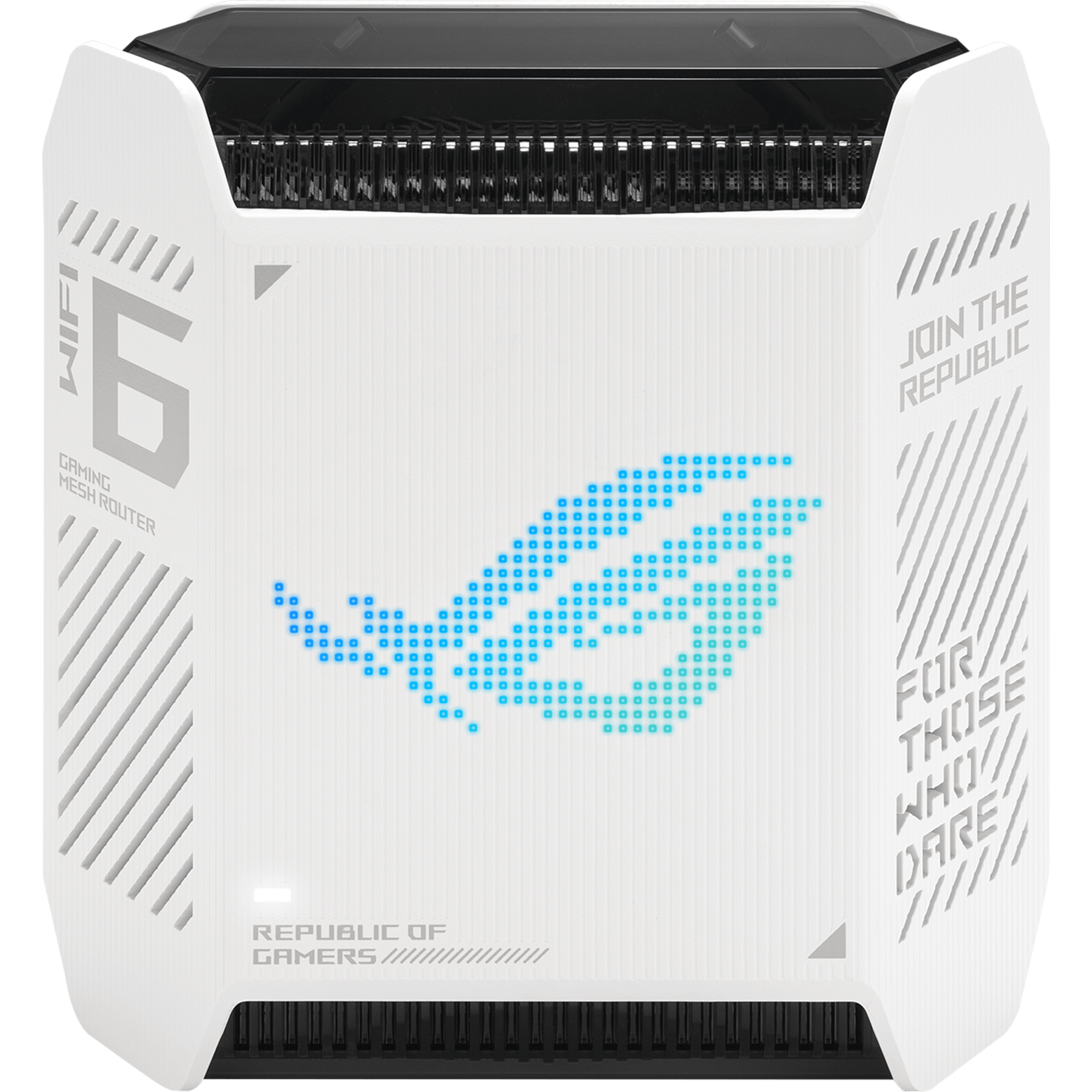 ראוטר גיימינג Asus ROG Rapture GT6 WiFi 6 שתי יחידות - צבע לבן שלוש שנות אחריות ע