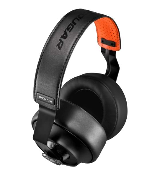 אוזניות גיימינג Cougar Phontum S - צבע שחור וכתום שנה אחריות ע