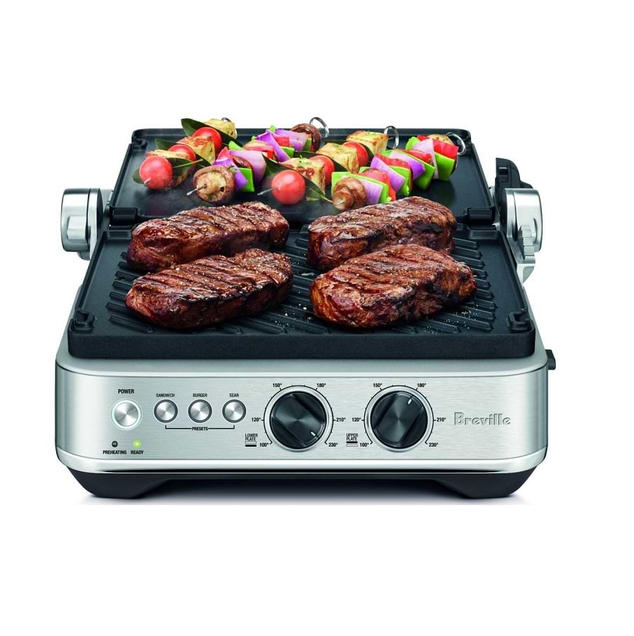 טוסטר לחיצה גריל נירוסטה דגם BREVILLE BGR710BSS