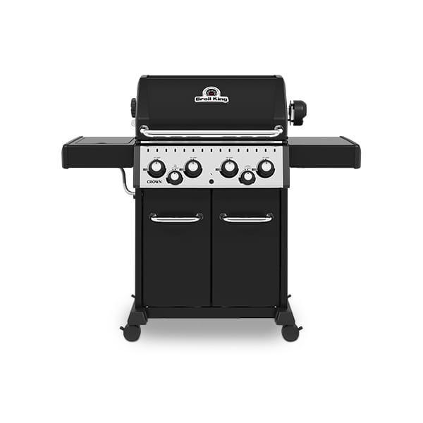 גריל גז 4 מבערים Broil King Crown 490 עם כירת צד ושיפוד 64,000 BTU