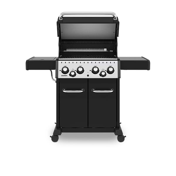 גריל גז 4 מבערים Broil King Crown 490 עם כירת צד ושיפוד 64,000 BTU