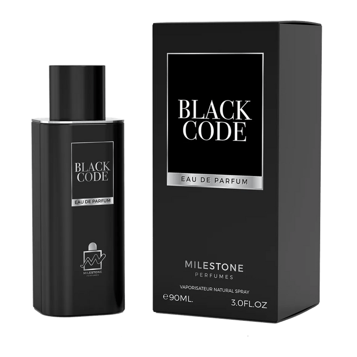 Milestone Black Code E.D.P 90ml בושם לגבר
