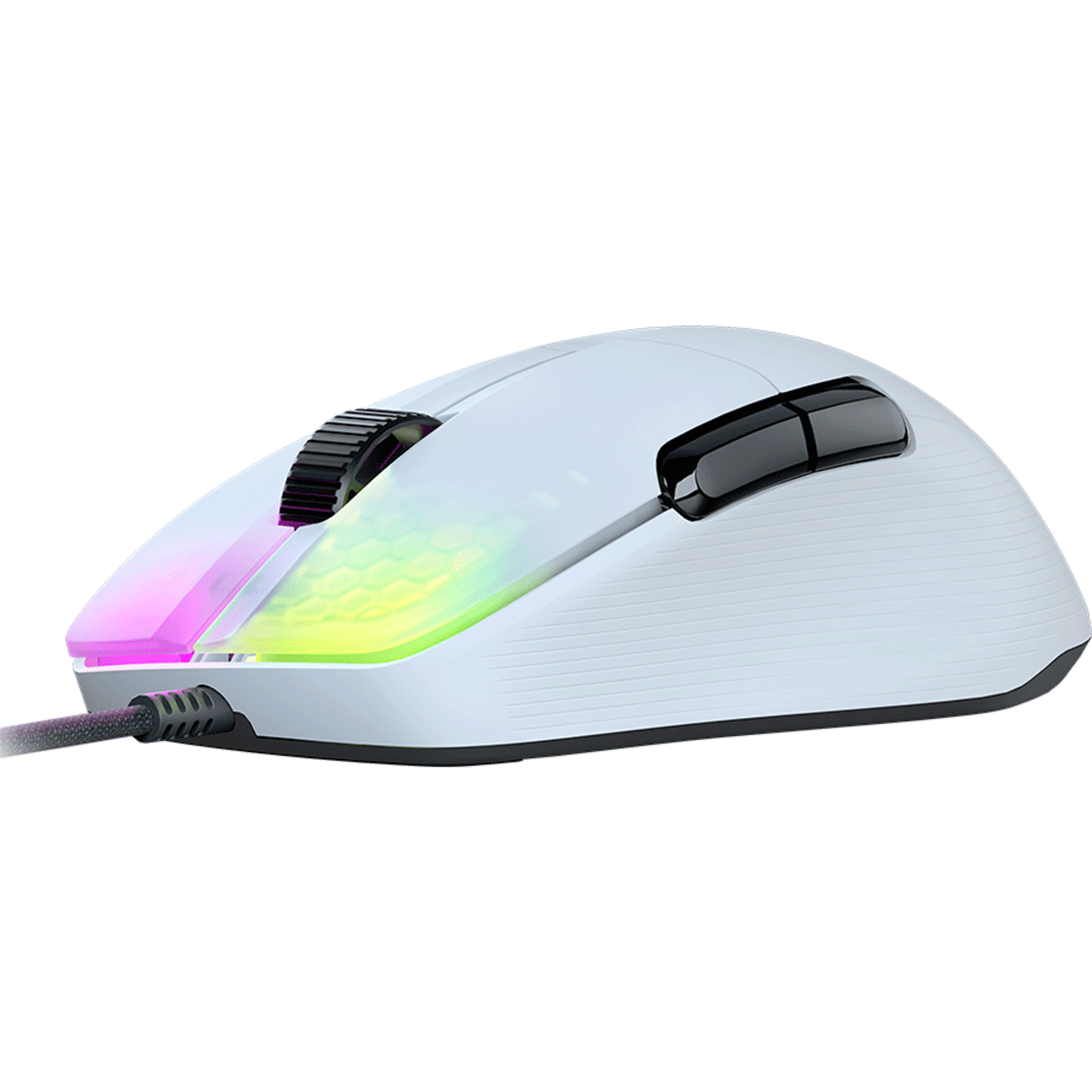 עכבר גיימינג חוטי Roccat Kone Pro - צבע לבן שנה אחריות ע