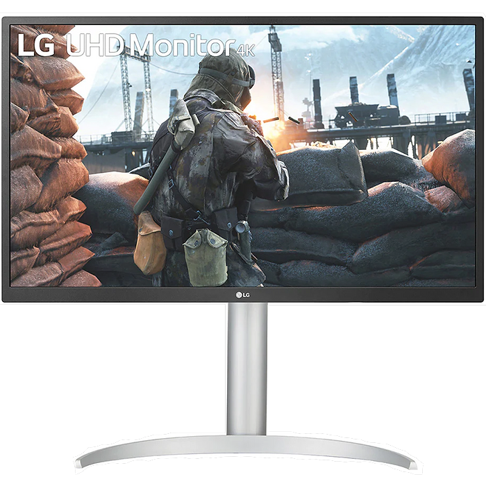 מסך מחשב 27'' LG 27UP550P-W 4K UHD IPS LED HDR FreeSync - צבע כסוף שלוש שנות אחריות עי היבואן הרשמי