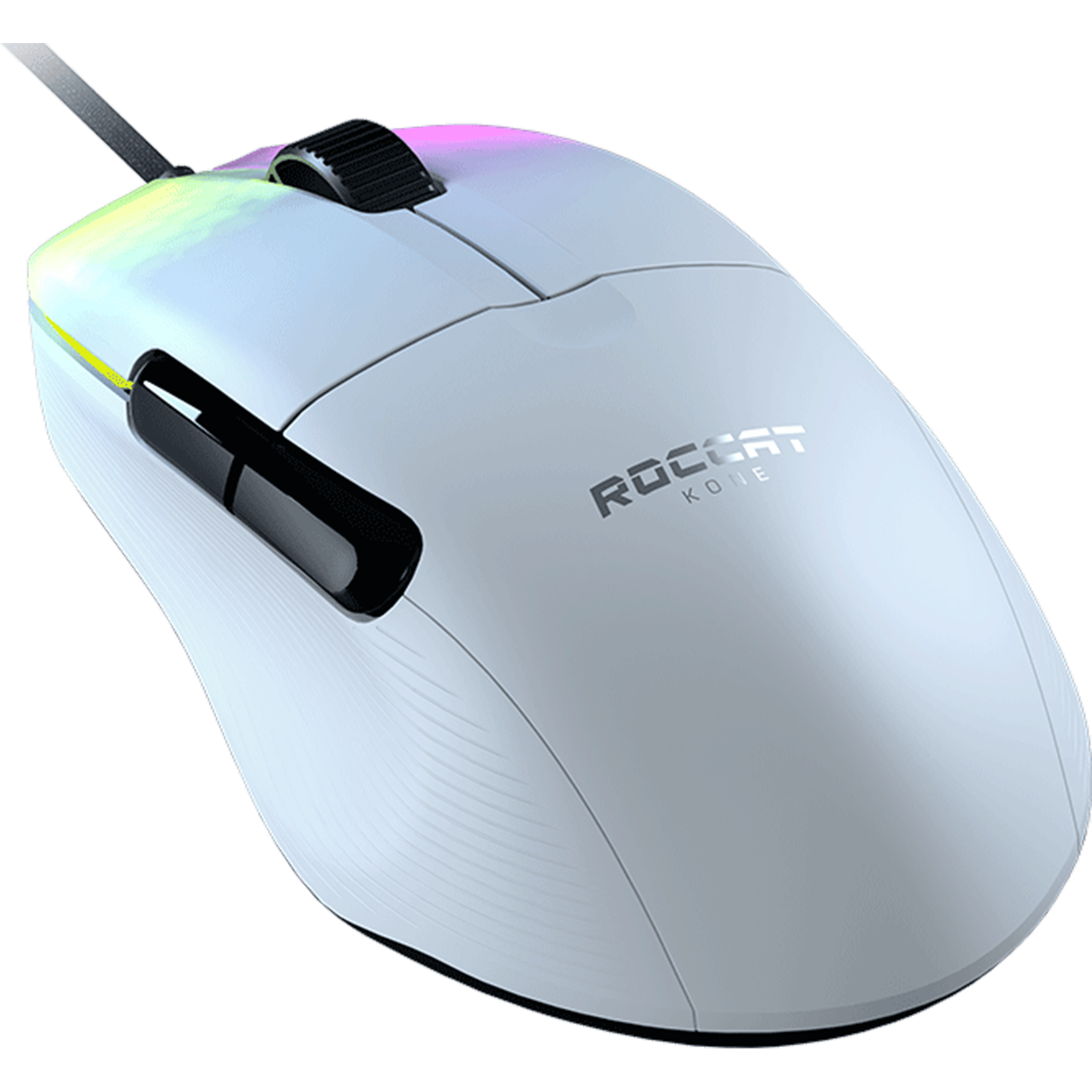 עכבר גיימינג חוטי Roccat Kone Pro - צבע לבן שנה אחריות ע
