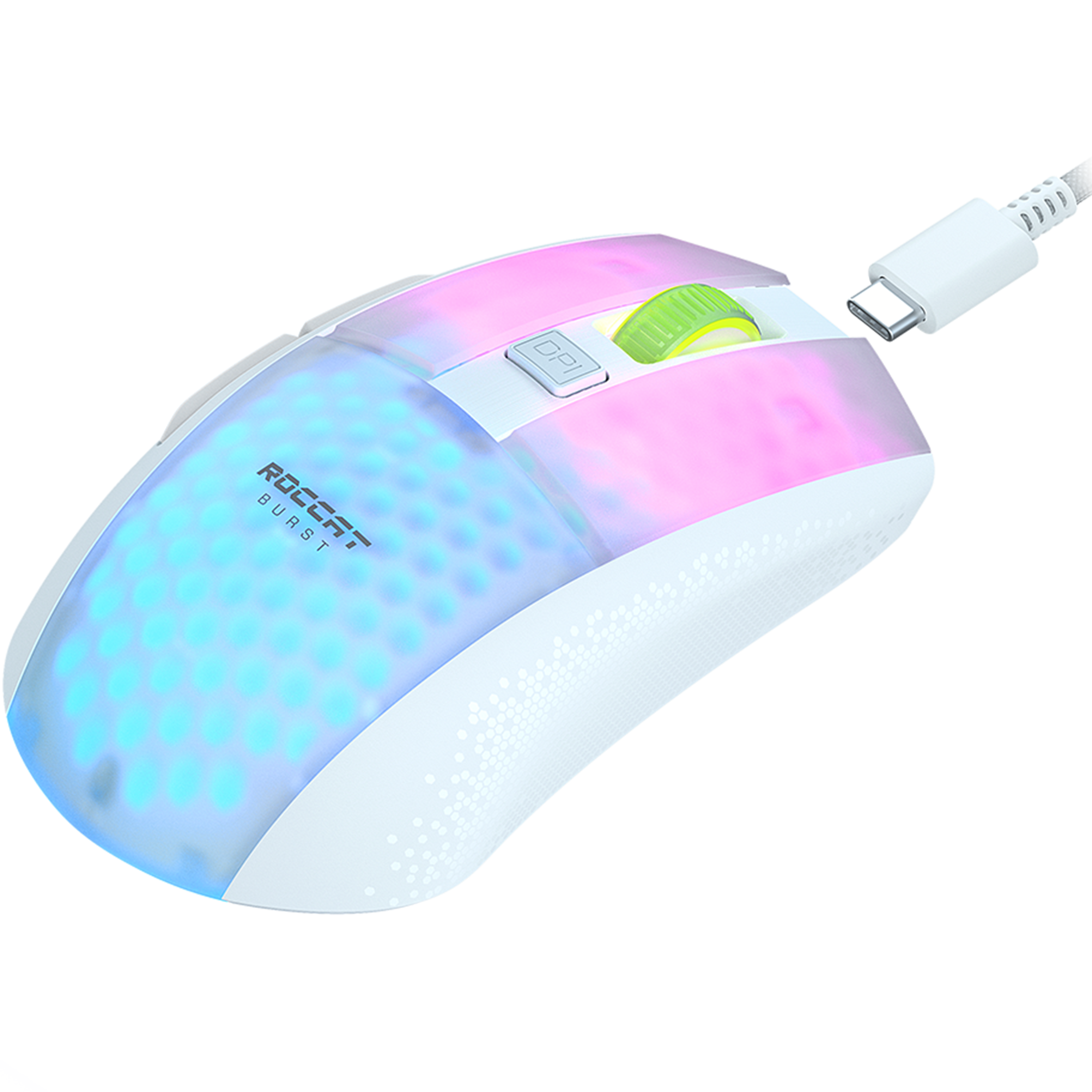 עכבר גיימינג אלחוטי Roccat Burst Pro Air - צבע לבן שנה אחריות ע