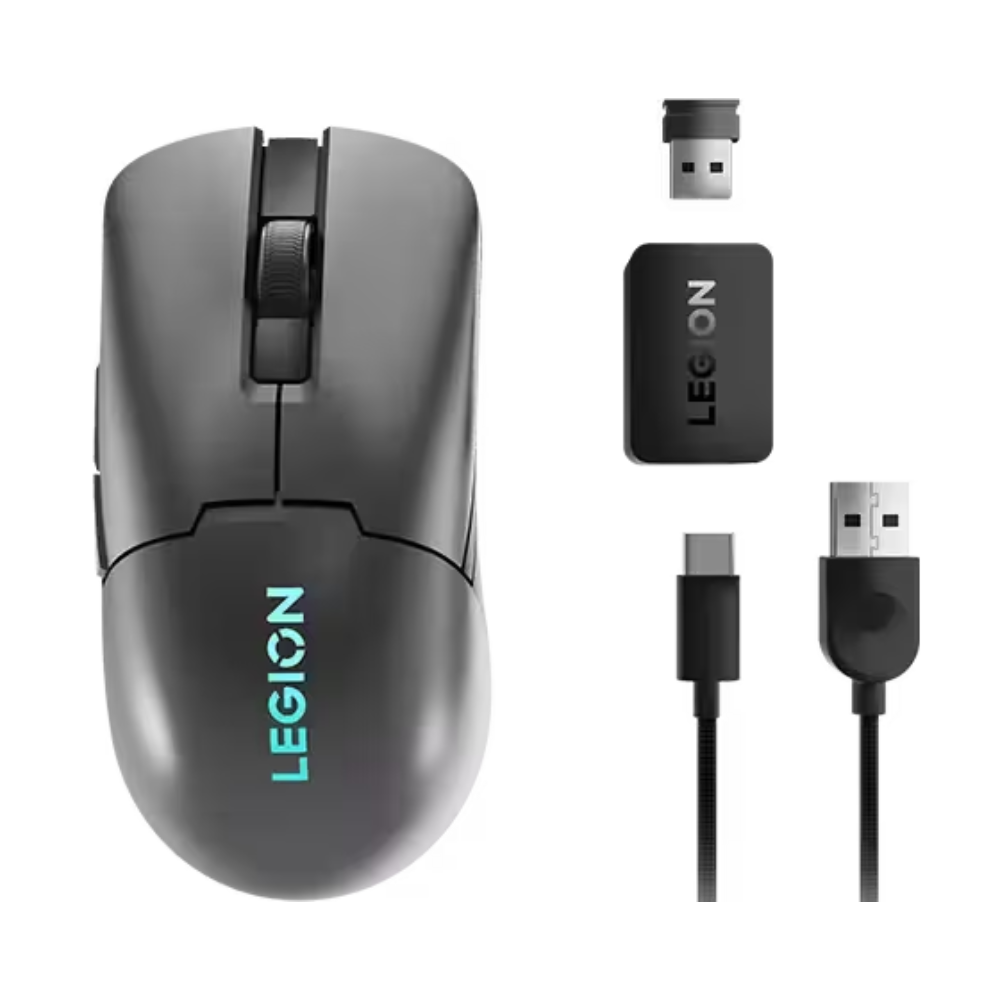 עכבר גיימינג אלחוטי Lenovo Legion M600s Qi - צבע אפור שנה אחריות ע