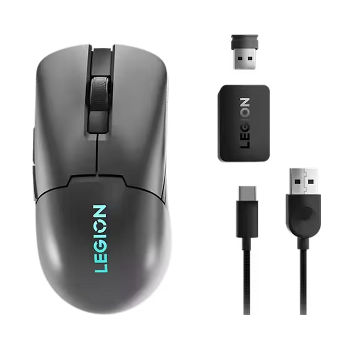  עכבר גיימינג אלחוטי Lenovo LEGION M600S QI WIRELESS GAMING - צבע אפור שנה אחריות עי היבואן הרשמי