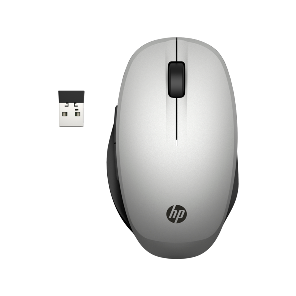 עכבר אלחוטי HP Dual Mode Silver - צבע אפור שנתיים אחריות ע
