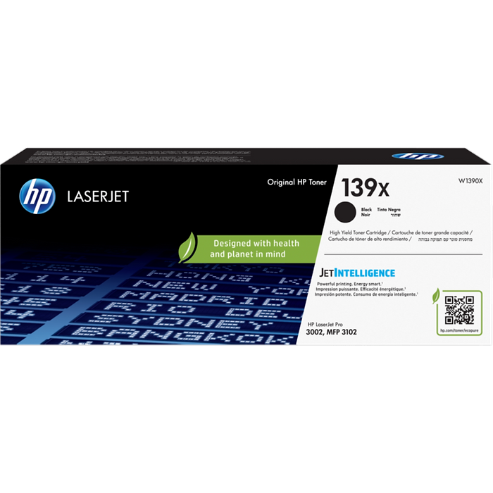 טונר סדרה W1390X HP 139X למדפסת דגם HP LaserJet Pro 3001/3002/3003/3004