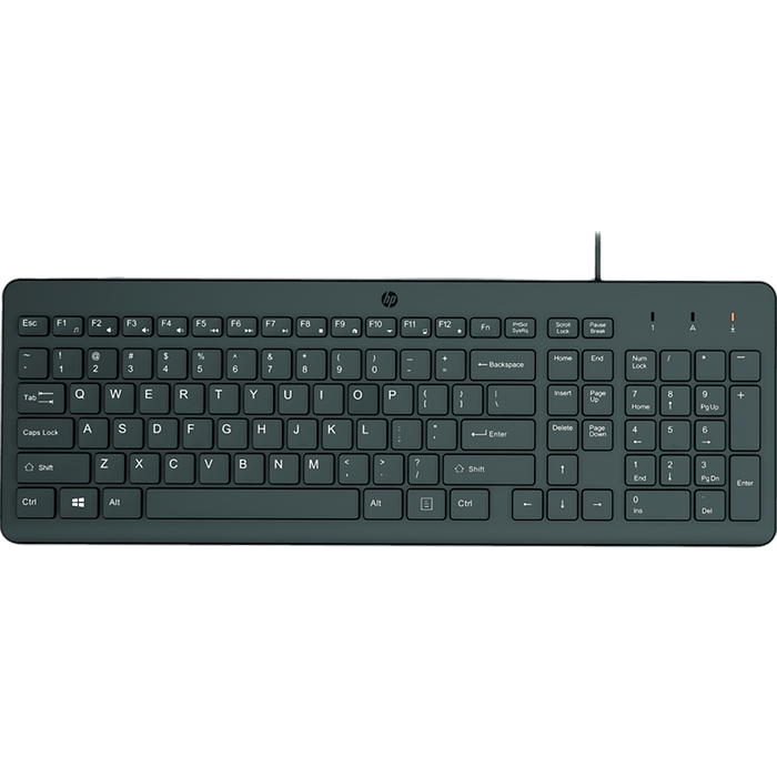 מקלדת חוטית HP 150 - צבע שחור שנתיים אחריות עי היבואן הרשמי