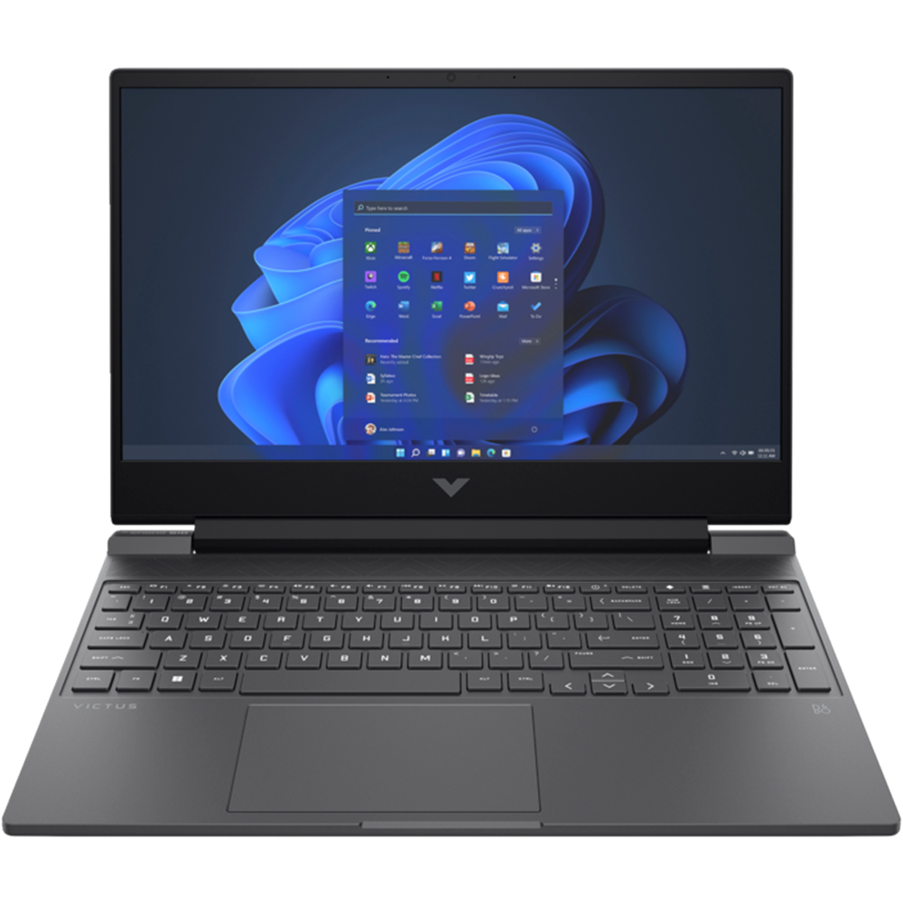 מחשב נייד גיימינג HP Victus 15-fa2000nj / B7WS4EA - Core i5-13420H RTX 3050 1TB SSD 16GB RAM Windows 11 - צבע שחור כרום שלוש שנות אחריות ע